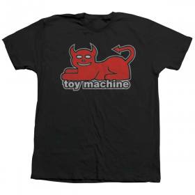 Toy Machine Devil Cat Youth T-Shirt - Black
