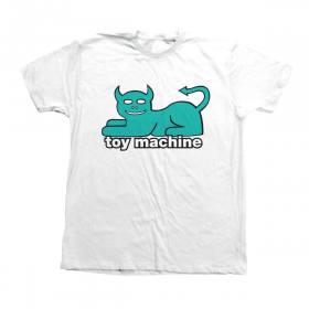 Toy Machine Devil Cat Youth T-Shirt - White
