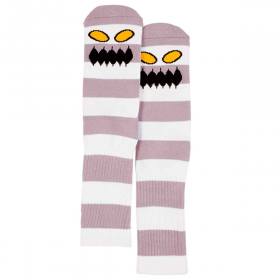 Toy Machine Monster Big Stripe Crew Socks - Mauve
