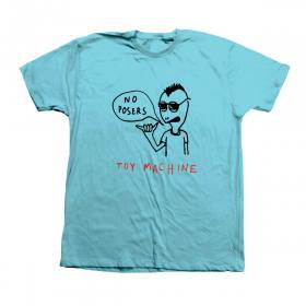 Toy Machine No Posers T-Shirt - Pacific Blue