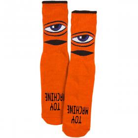 Toy Machine Sect Eye Youth Crew Socks - Orange