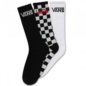 Vans Classic Crew Socks Assorted 3-Pack - Size 9.5-13