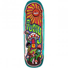9.5x31.5 ATM Click Chris Weissmann Shrooms Shaped Deck - Blue Stain