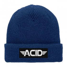 Acid Chemical Co Bar Cuff Beanie - Navy