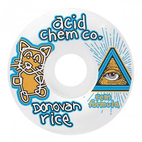 58mm 101a Acid Chemical Co REM Donovan Rice Side Cuts Wheels - White