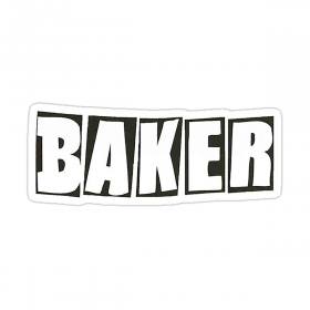 Baker Brand Logo Sticker - Black/White 2" x 5"