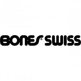 Bones Bearings Swiss Type Filled RX Vinyl Sticker - Black 6.5"x7/8"