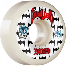 54mm 104a Bones SPF P5 Sidecut Steve Caballero Bats Wheels - White
