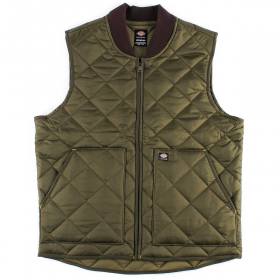 Dickies Skate Vincent Alvarez Quilted Vest - Military Green
