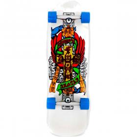 Dogtown Eric Dressen Hands Mini Cruiser Complete Skateboard - 8.625x28.575 White/Blue Pearl