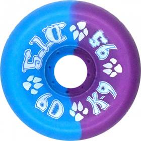 60mm 95a Dogtown K-9 80's Single Conical Wheels - 50-50 Neon Blue/Purple
