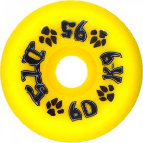 60mm 95a Dogtown K-9 80's Single Conical Wheels - Yellow
