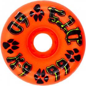 60mm 99a Dogtown K-9 80's Single Conical Wheels - Neon Orange