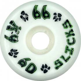 60mm 99a Dogtown K-9 Slicks Wheels - White