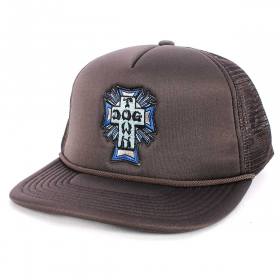 Dogtown Blue Cross Patch Foam Trucker Hat - Charcoal Grey