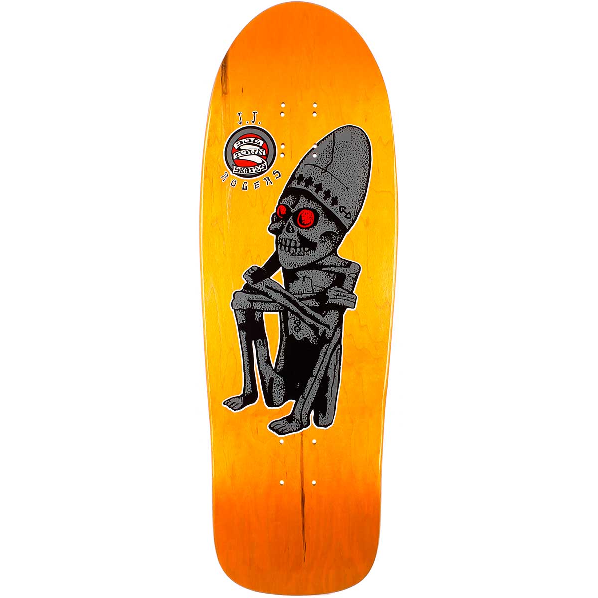 10.125x32.25 Dogtown JJ Rogers God of Death Re-Issue Deck - Orange Stain