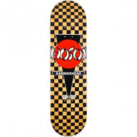 8.25x32 Hosoi Hammerhead Pop Deck - Natural Stain/Checkers
