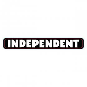 Independent Trucks Bar Logo Vinyl Sticker - Black/Red/White 36" x 5"