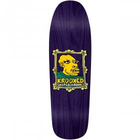 9.81x32 Krooked Frame Face Shaped Deck - Purple Stain