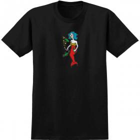 Krooked Mermaid T-Shirt - Black/Red