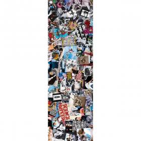 10.5x33 Powell Peralta Premium Printed White Griptape - Animal Chin Collage