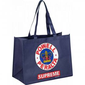 Powell Peralta Supreme Non-Woven Shopping Bag - Navy 12" x 16"