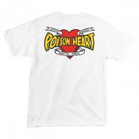 Santa Cruz Speed Wheels Poison Heart T-Shirt - White