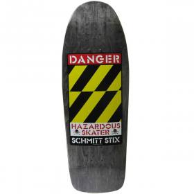 10x30.125 Schmitt Stix Danger Re-Issue Concave Deck - Black Stain