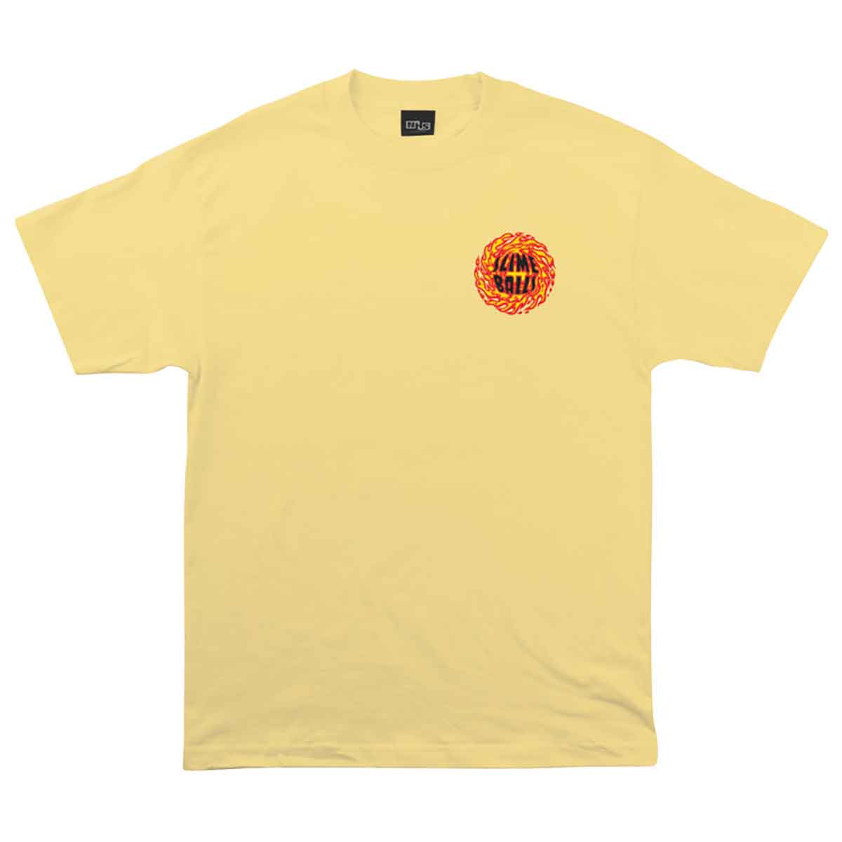 Slime Balls Wheels SB Logo Flame T-Shirt - Summer Squash Yellow | SoCal ...