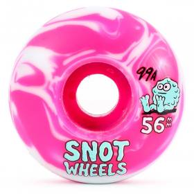 56mm 99a Snot Team Swirl Wheels - Pink/Teal