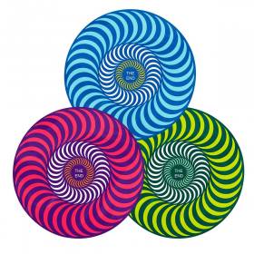 Spitfire Wheels Tri-Color Swirl Sticker - 5" Assorted Colors