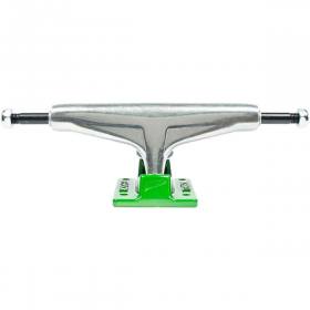 8.125" Tensor 5.5 Reg Aluminum Stencil Mirror Trucks - Raw/Green