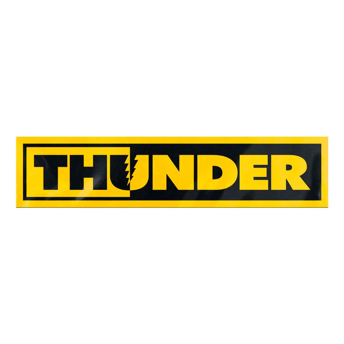 THUNDER TRUCK CO STICKER Thunder 5 in Round Orange/Black Skateboard Decal 