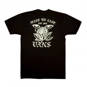 Vans Men T-Shirt 2XL Black Beer Logo Graphic Skateboard CA NY Short Sleeve