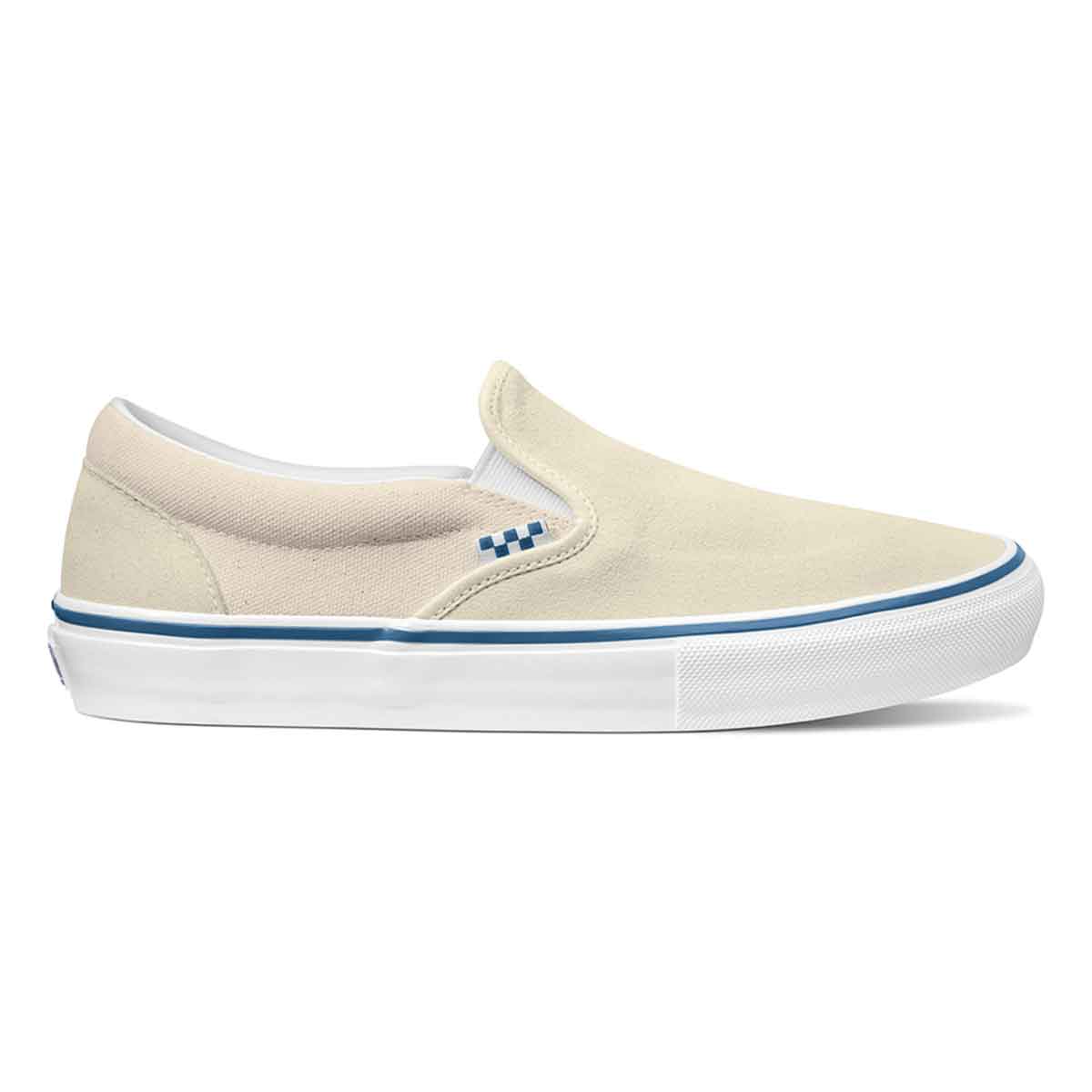 Vans Skate Slip On Pro Shoes- (Raw Canvas) Classic White | SoCal Skateshop