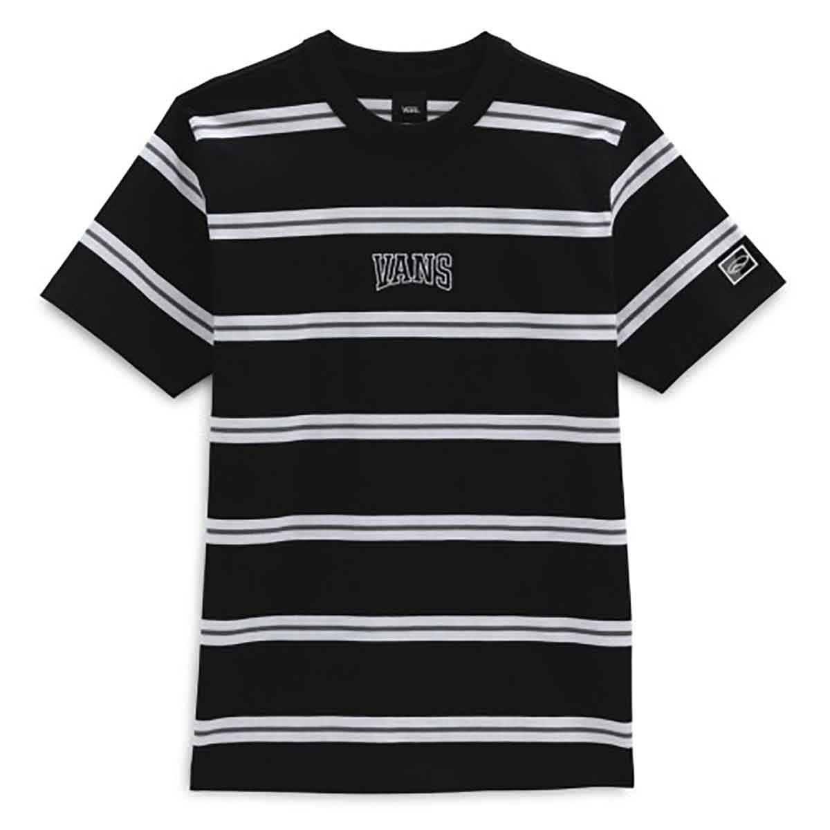 Vans Sport Stripe Knit T-Shirt - Black | SoCal Skateshop