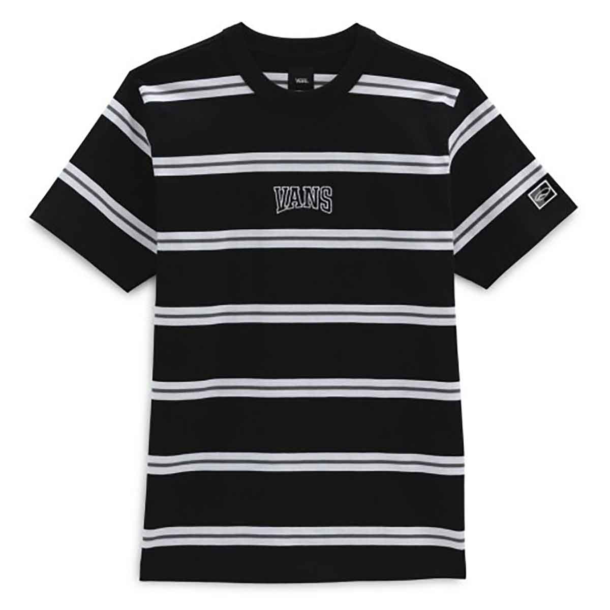 Vans shirt cheap black and white