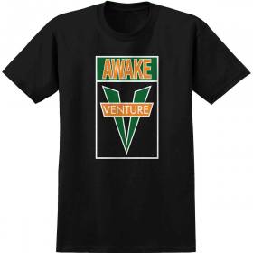 Venture Trucks Awake T-Shirt - Black/Orange