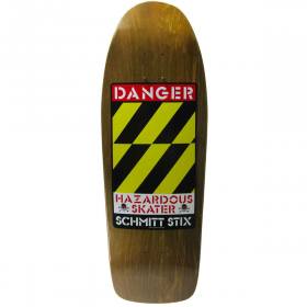 10x30.125 Schmitt Stix Danger Re-Issue Concave Deck - Brown Stain