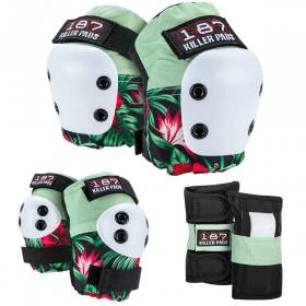 187 Jr. Six Pack Pad Set - Hibiscus