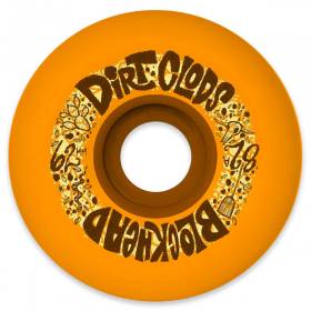 62mm 82a Blockhead Dirt Clods Wheels - Orange
