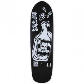8.8x32.5 Blockhead Hard Times 6 Re-Issue Modern Deck - Black Dip/White