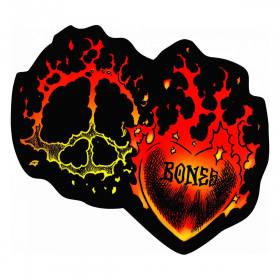 Bones Wheels Boo Johnson Heart & Soul Sticker - 4"
