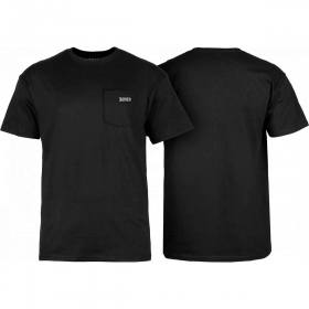 Bones Wheels Pocket T-Shirt - Black
