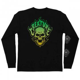 Creature Bonehead Flame Long Sleeve T-Shirt - Black