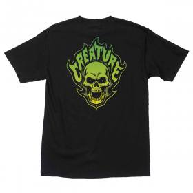 Creature Bonehead Flame T-Shirt - Black