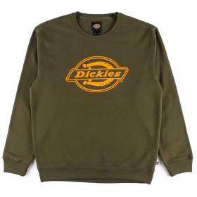 Dickies Logo Graphic Crewneck Sweatshirt - Military Green