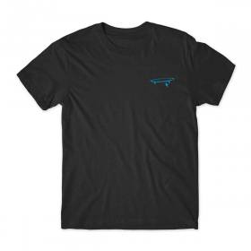 Girl Crailtap Neon Nights T-Shirt - Black/Blue
