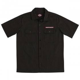 Independent Bar Logo Work Shirt - Black/White