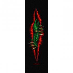 10.5x33 Powell Peralta Premium Printed Black Griptape - Dragon Peeker